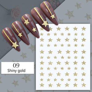 Reflective Glitter 3D Nail Sticker DIY Nails BORN PRETTY 09 