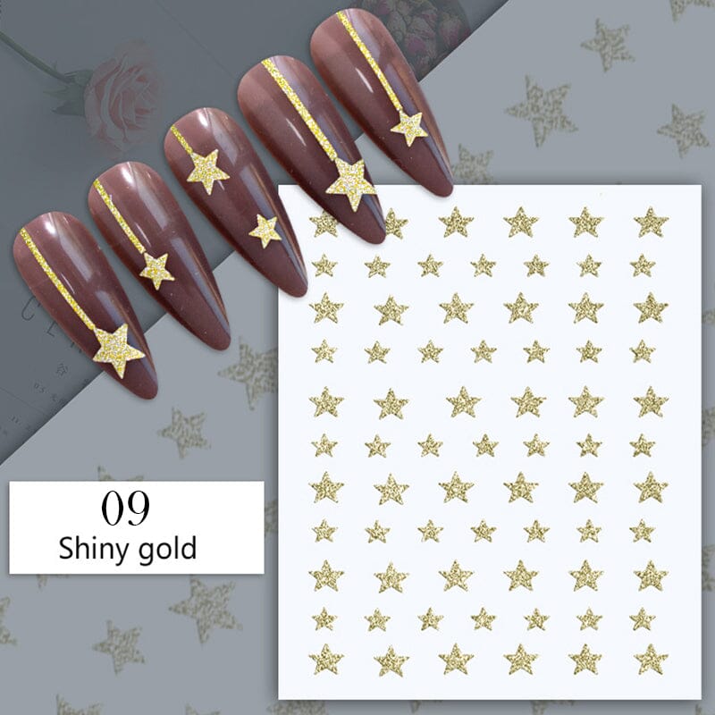 Reflective Glitter 3D Nail Sticker DIY Nails BORN PRETTY 09 