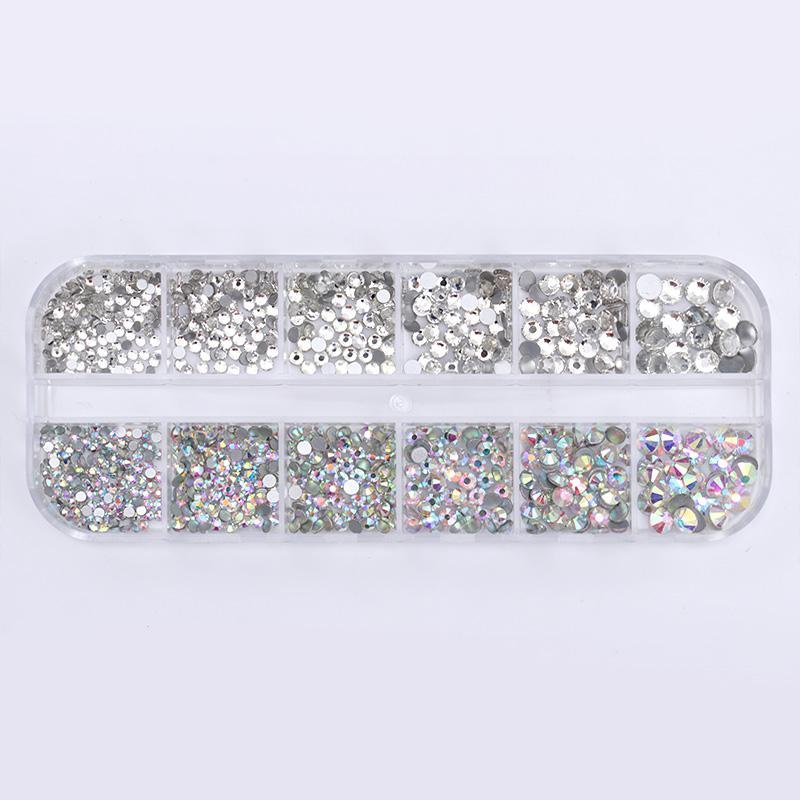 1 Box Clear Colorful Nail Rhinestones DIY Nails BORN PRETTY 