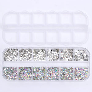 1 Box Clear Colorful Nail Rhinestones DIY Nails BORN PRETTY 