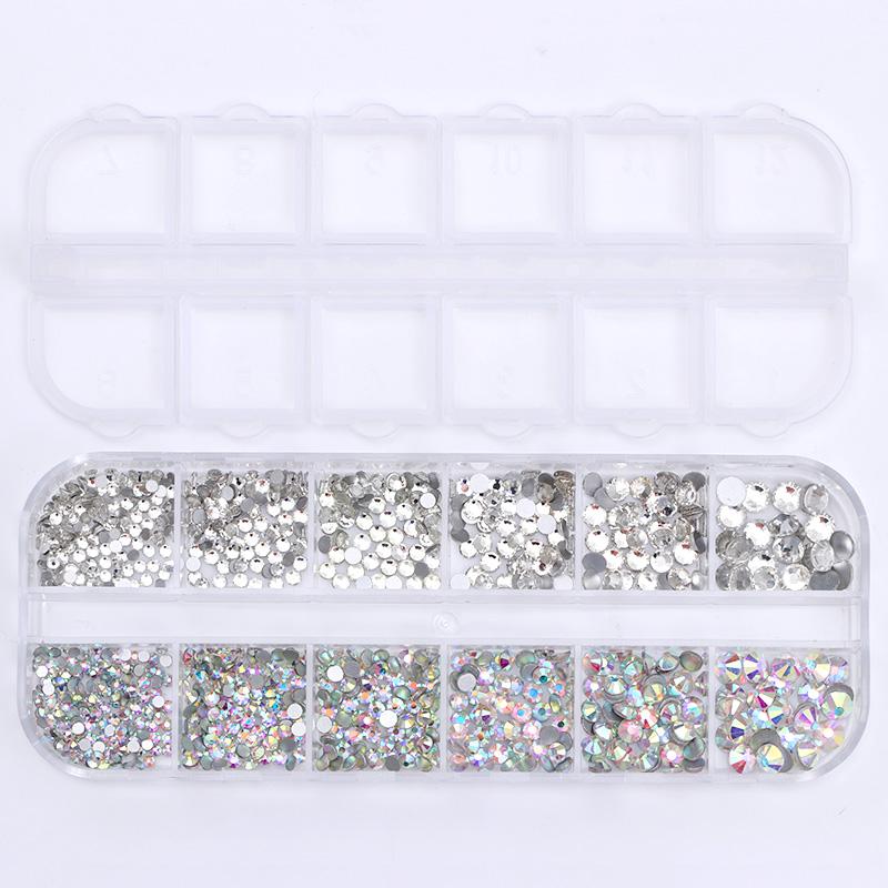 1 Box Clear Colorful Nail Rhinestones DIY Nails BORN PRETTY 