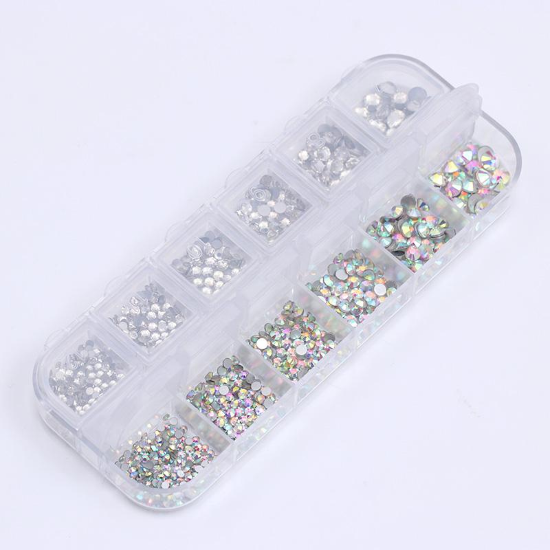 1 Box Clear Colorful Nail Rhinestones DIY Nails BORN PRETTY 