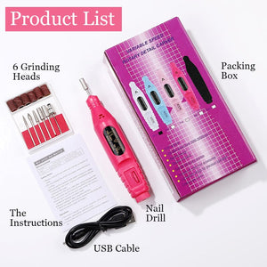 USB Portable Nail Drill Tools & Accessories BORN PRETTY 