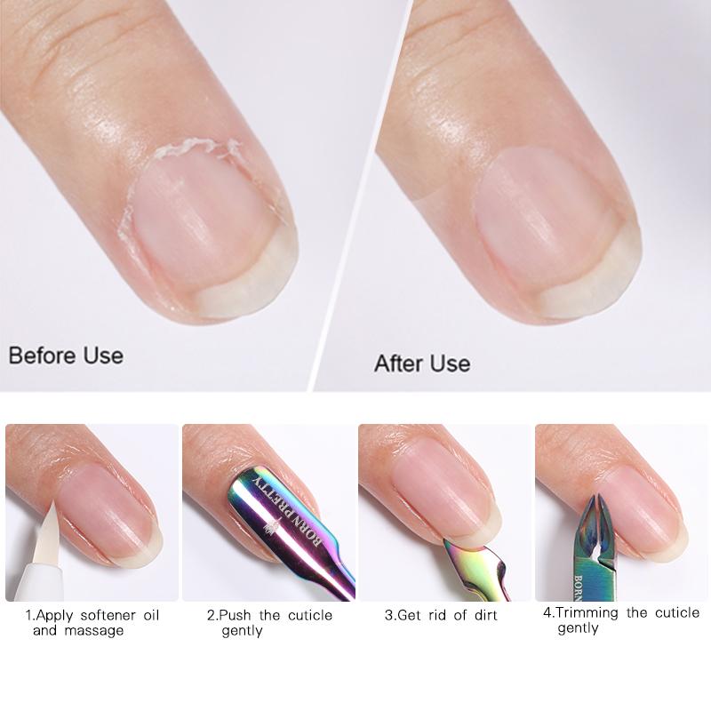 Nail Cuticle Remover Nipper Cutter Stainless Steel Dead Skin Remover Scissor Nail Tools BORN PRETTY 