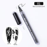Nail Graffiti Pen for 3D Nail Art DIY Nail Polish Pen Nail Painting Manicure Tools Nail Tools BORN PRETTY 01 