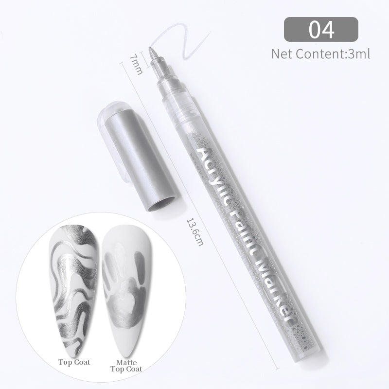 Nail Graffiti Pen for 3D Nail Art DIY Nail Polish Pen Nail Painting Manicure Tools Nail Tools BORN PRETTY 04 
