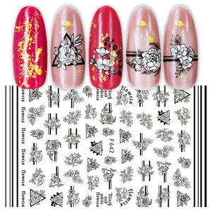 3D Nail Stickers Valentine Love Heart Sexy Lady Pattern Nail Tools BORN PRETTY 2 