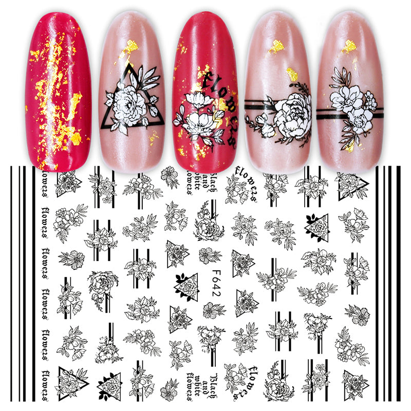 3D Nail Stickers Valentine Love Heart Sexy Lady Pattern Nail Tools BORN PRETTY 2 