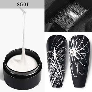 Spider Gel Nail Polish Drawing Gel BORN PRETTY SG01 White 