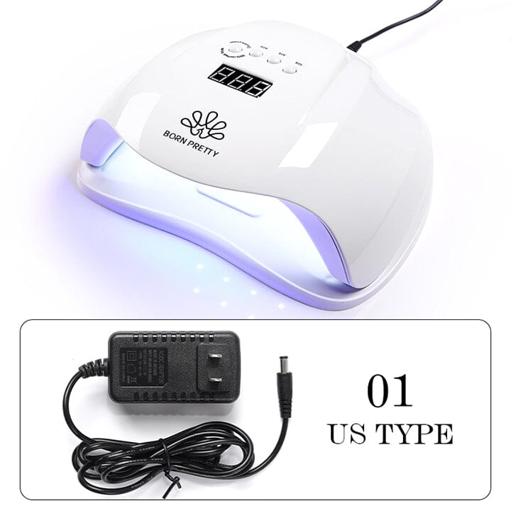 54W Nail Dryer UV LED Nail Lamp Machine Nail Tools BORN PRETTY US Type 
