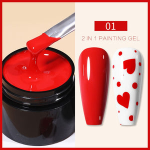 2 In 1 Painting Gel Gel Nail Polish BORN PRETTY 01 