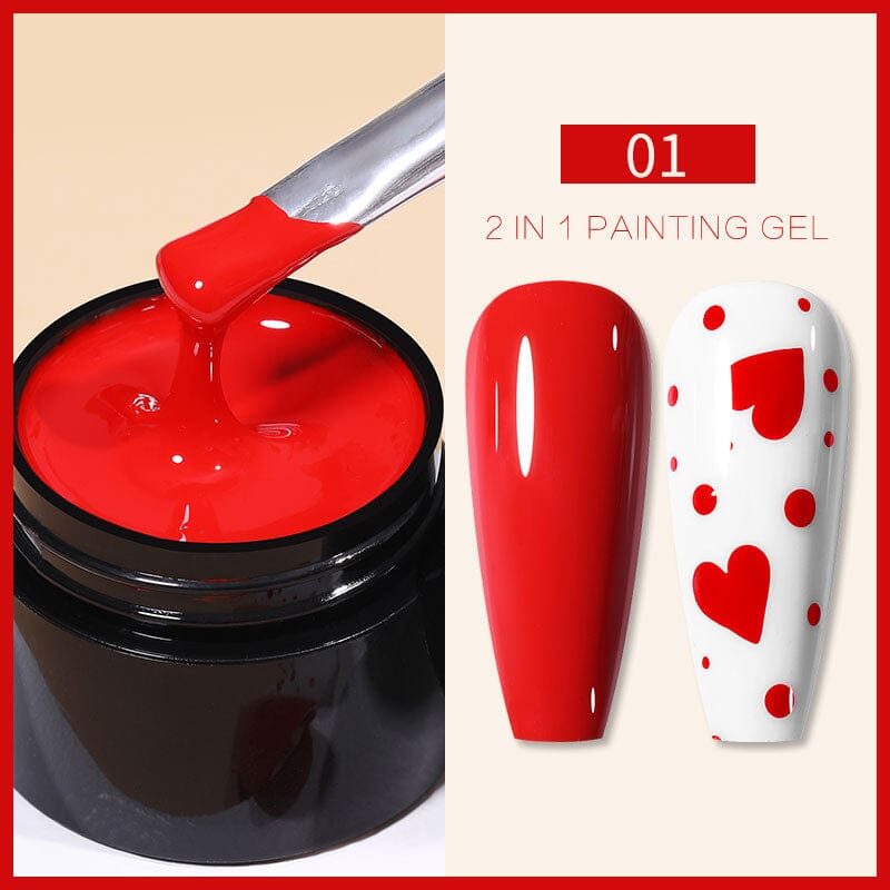 2 In 1 Painting Gel Gel Nail Polish BORN PRETTY 01 