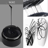 Spider Gel Nail Polish Drawing Gel BORN PRETTY SG02 Black 