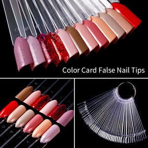 Transparent - 50pcs False Nail Tips for Display Tools & Accessories BORN PRETTY 